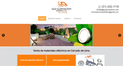 Desktop Screenshot of gygiluminacion.com