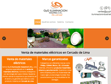 Tablet Screenshot of gygiluminacion.com